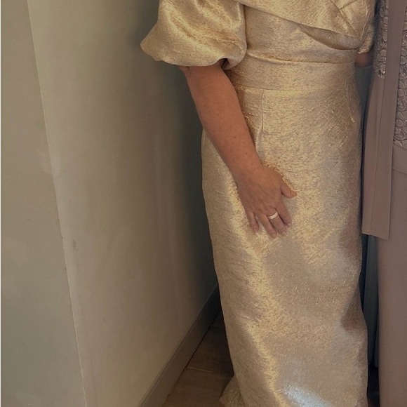 Teri Jon Dresses & Skirts - Teri Jon Shimmering Beige Gown